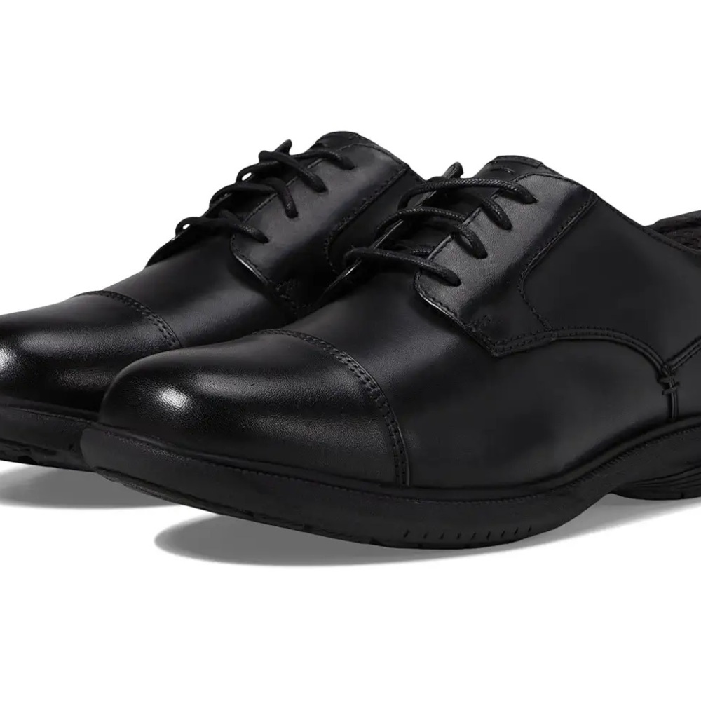 Men's Black Leather Dress Shoes